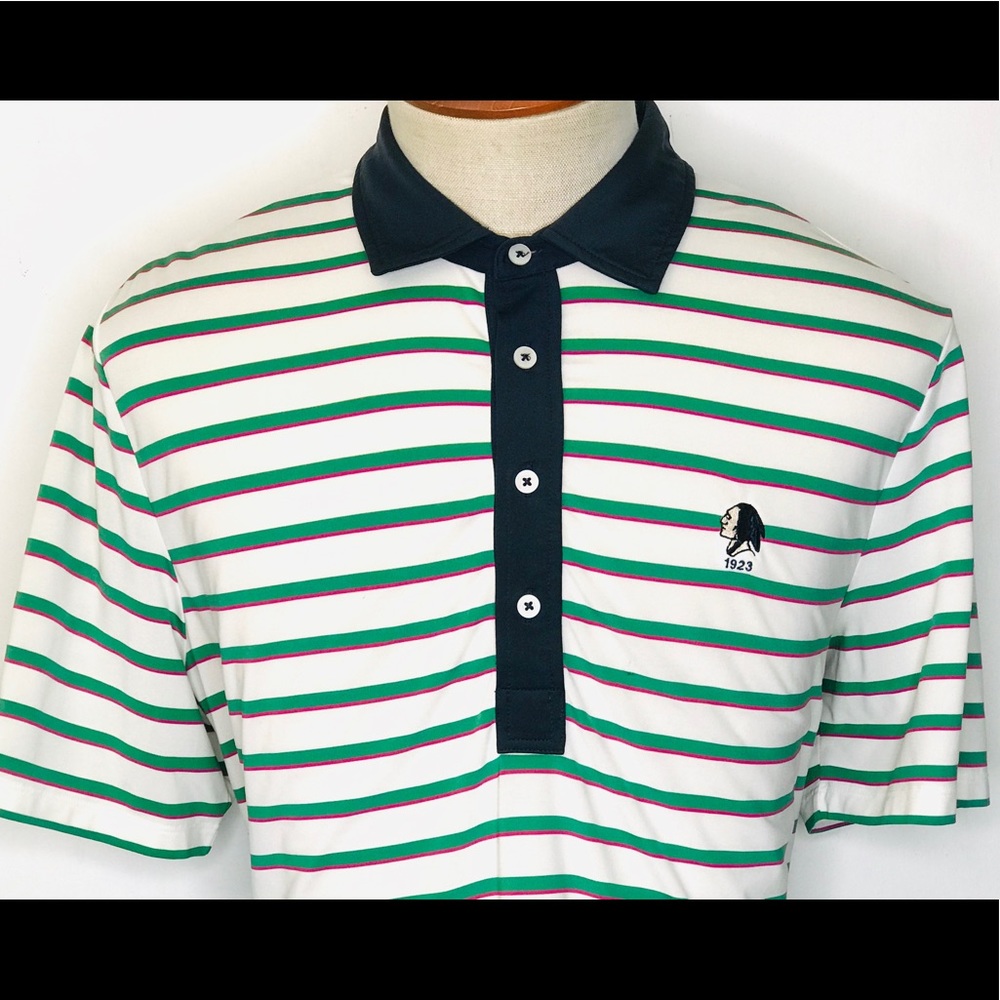 RLX RALPH LAUREN Men's Stripped Golf Polo Shirt L